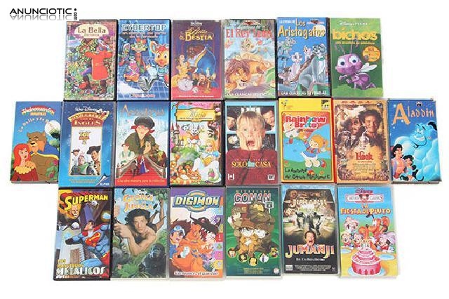 Pack de 20 vhs infantiles