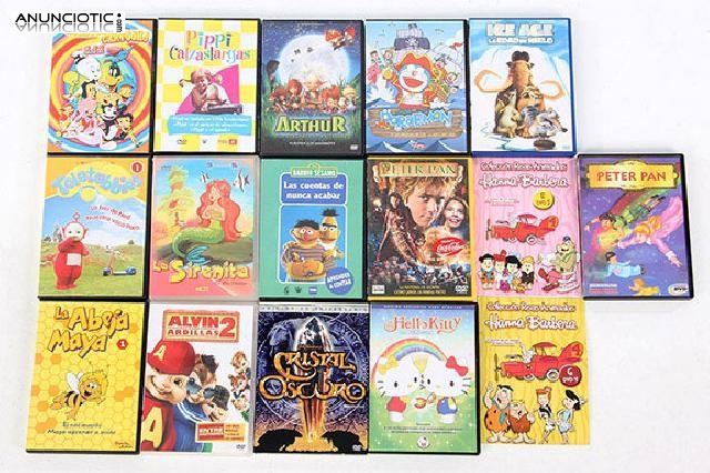 Lote de 16 dvds infantiles