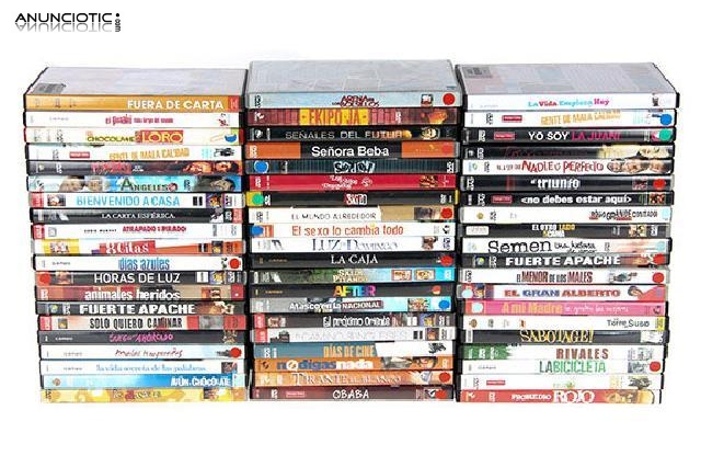 Lote 60 peliculas en español dvd