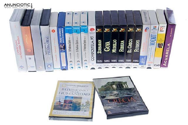 Lote 20 vhs 2 dvd vhs