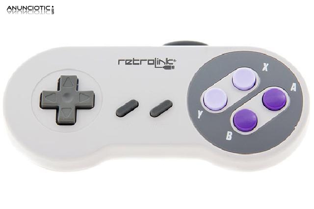 Mando snes usb para pc y mac con caja