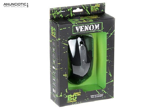 Raton b-move gaming bg venom 2400 dpi optical