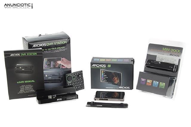 Archos 5 de 60 gb  dvr station  mini dock