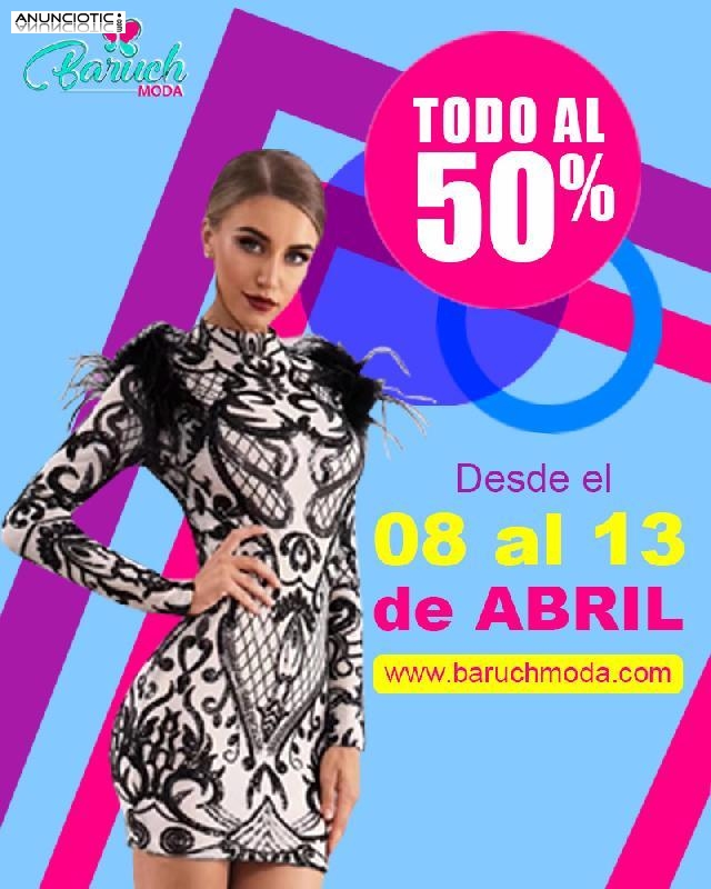 Sólo esta semana 50% descuento de Baruch Moda