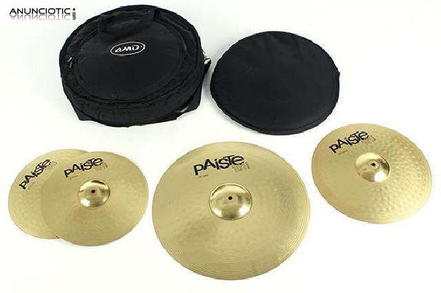 Set platos paiste 101 charles 14", crash16" y ride 20"