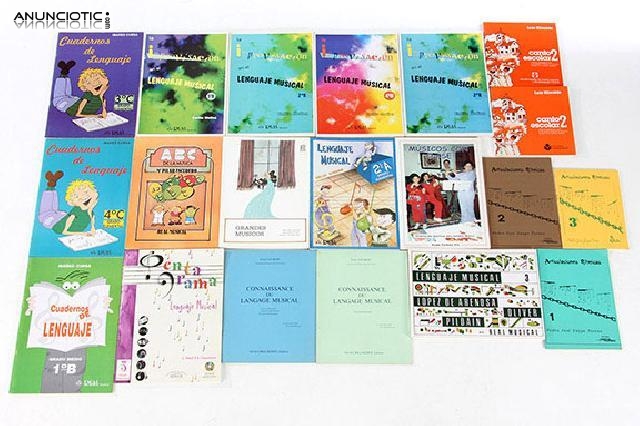 Pack de 19 libros de aprendizaje musical