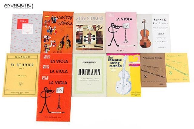 Lote 11 libros para viola