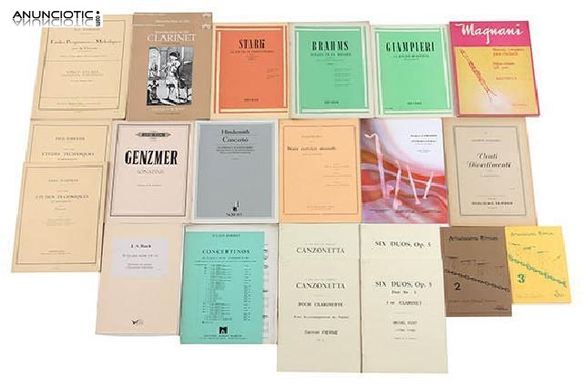 Lote 16 libros para clarinete