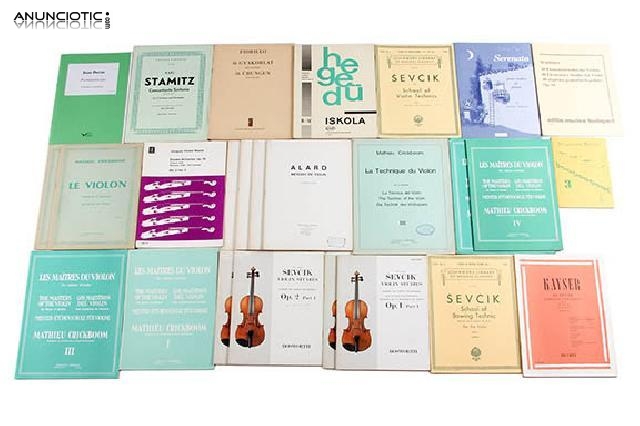 Lote de 18 libros para violín