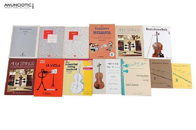 Lote 13 libros para viola