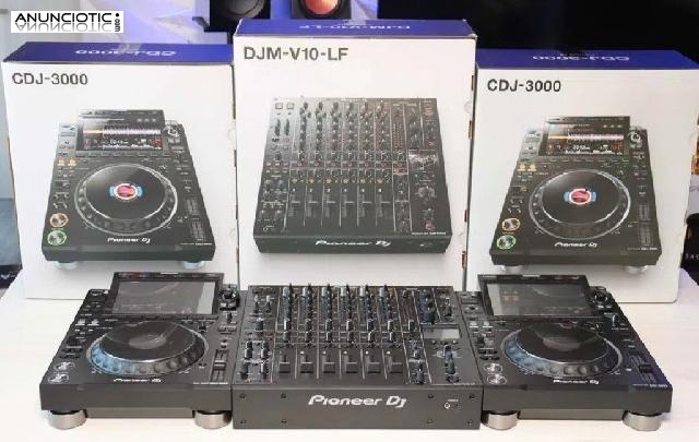 Pioneer CDJ-3000, Pioneer DJM-A9, Pioneer DJM-V10-LF, DJM-900NXS2