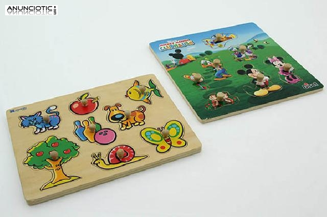 Puzzles de madera encajables