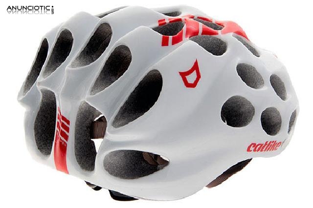 Casco ciclismo catlike blanco y rojo talla l