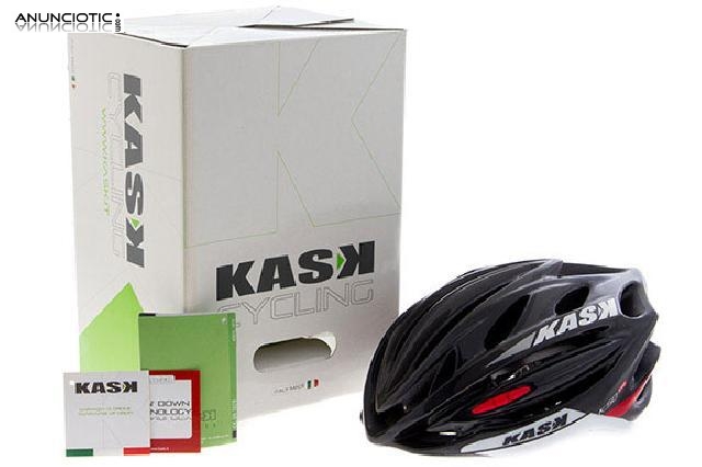 Casco ciclismo kask color negro talla m