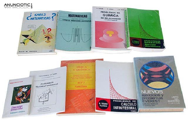 Lote libros de texto 9 unidades