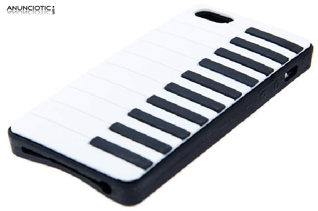 Funda de piano , negra, para iphone 5