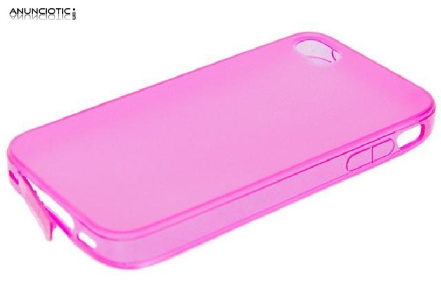 Carcasa fucsia para iphone 4.