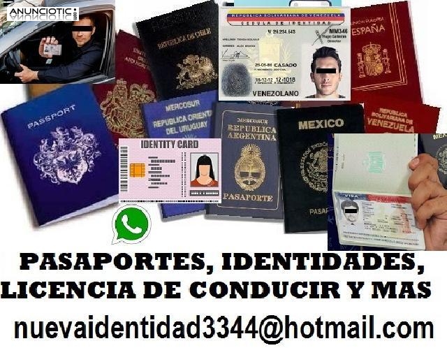 LICENCIA DE CONDUCIR, IDENTIDADES, PASAPORTES Y MAS