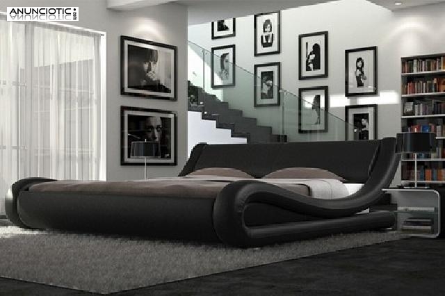 Cama diseño barcelona blanco o negro