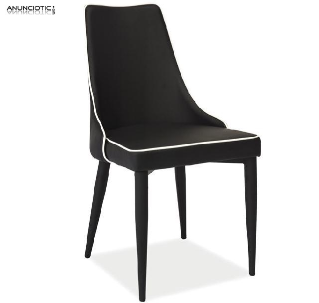 Modelo adan silla de comedor en color negro