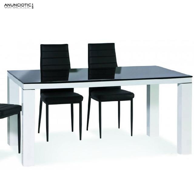 Mesa comedor aranjuez a de 120x80cm. con cristal