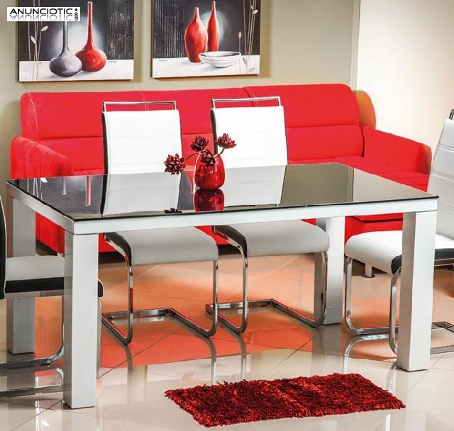 Mesa comedor aranjuez a de 120x80cm. con cristal