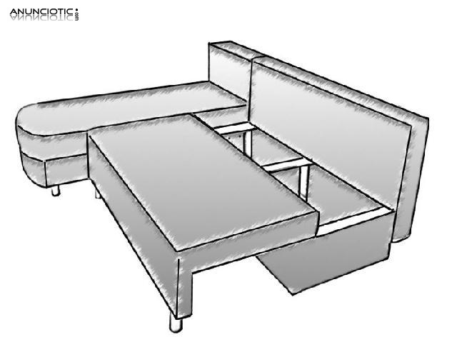 Sofá cama de esquina