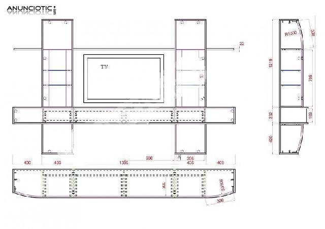 Mueble de salón modelo nilson blanco