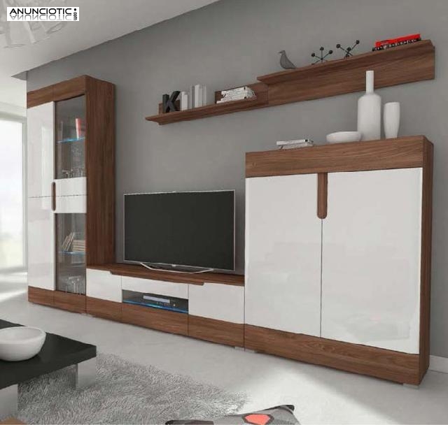 Mueble de tv baldas delta sangalo/blanco