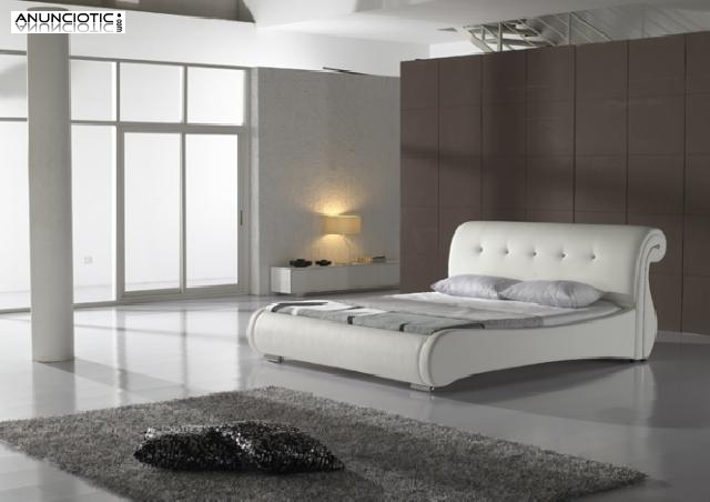 OUTLET CAMA ROMANCE BLANCO 140X190CM