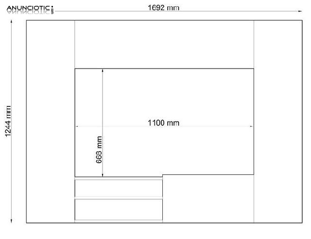 Mueble de TV modelo Avalon blanco