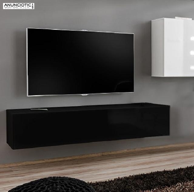 Mueble tv modelo berit h120 negro