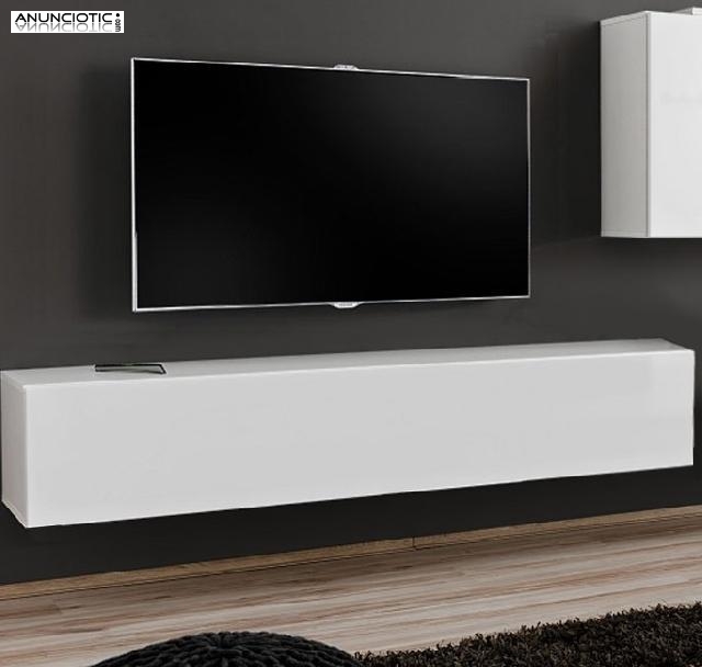 Mueble tv modelo berit h180 blanco