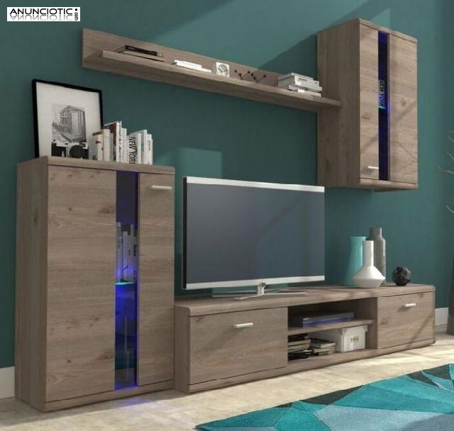 Mueble de salón carry en color nelson