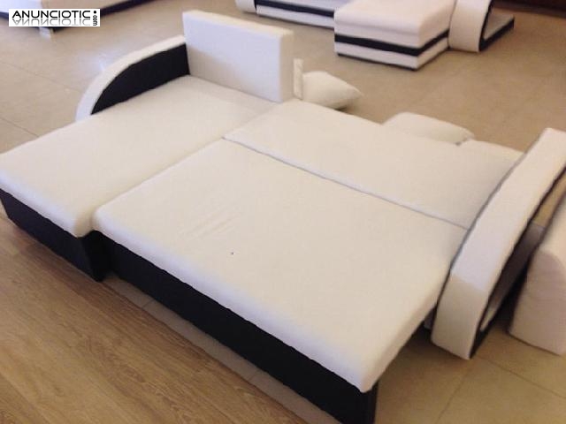Sofá cama modelo kyra con chaise longue universal