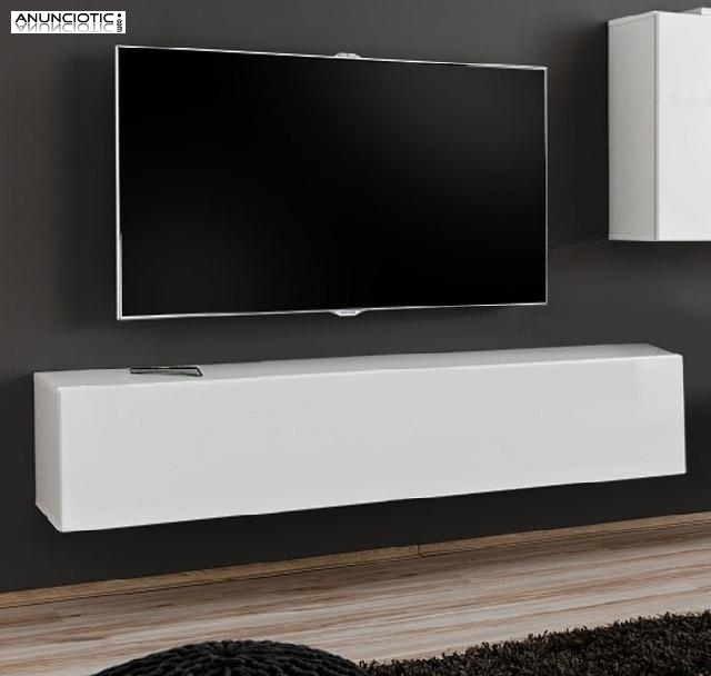 Mueble tv modelo berit h120 blanco