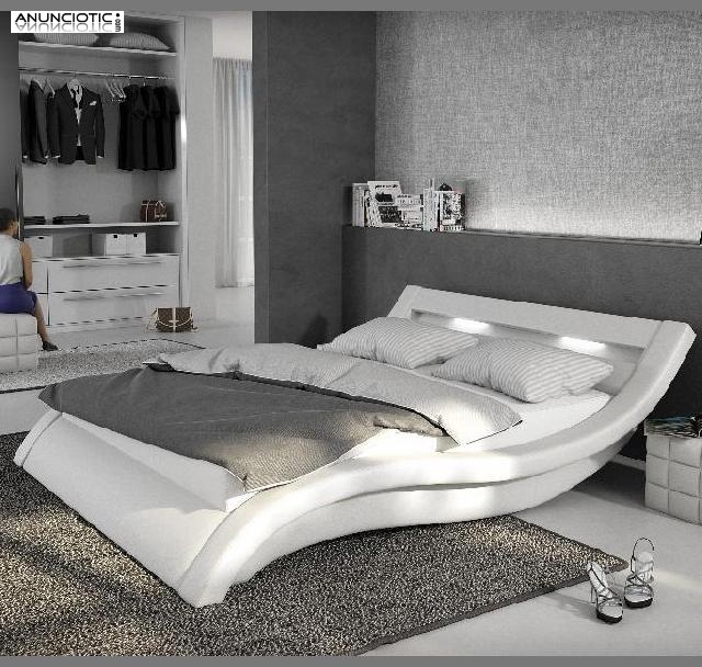 Cama de matrimonio de diseño atenas 