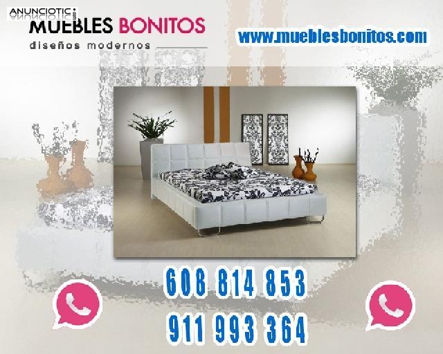 Cama Matrimonial color blanco