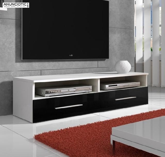 Mueble TV modelo Terento cuerpo blanco y