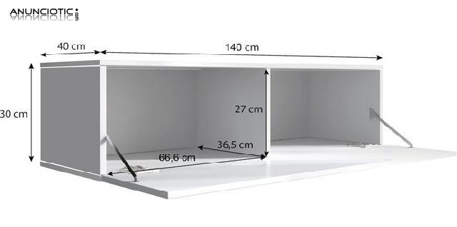 Mobile TV modello Forli L (140 cm) nero
