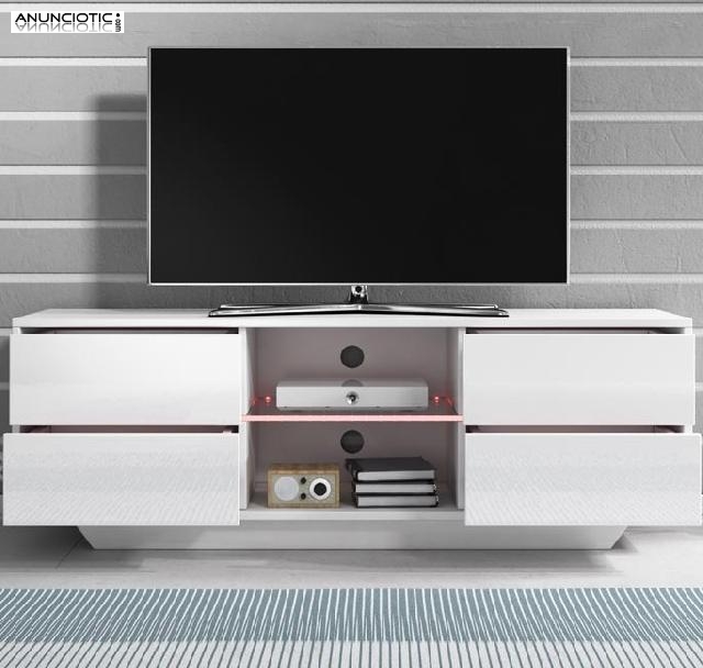 Mueble tv priot 130cm todo alto brillo