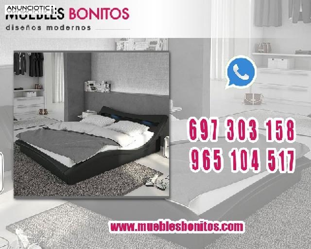 Moderna cama, con respaldar ref 3418