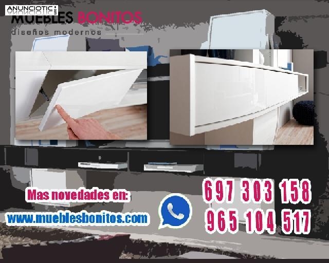 Mueble de salón en blanco ref 3180