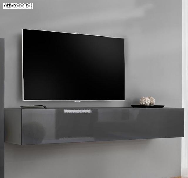 Mueble TV modelo Berit 180x30 en gris