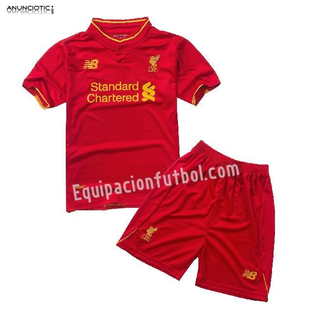 camiseta infantil del liverpool primera equipacion 2016-2017