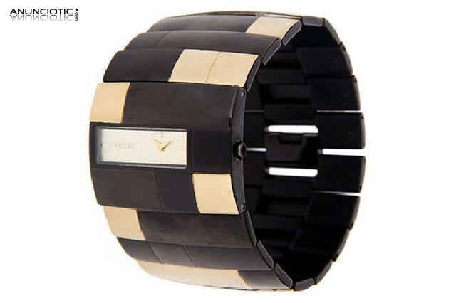 Reloj de pulsera dkny negro y dorado