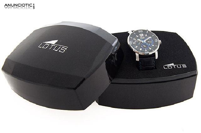 Reloj lotus azul