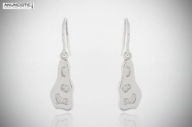 Pendientes gaudí plata