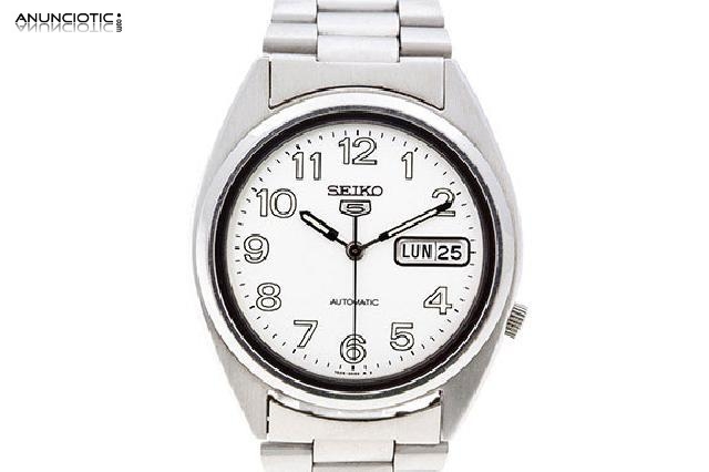 Reloj seiko 5, correa de acero -dama-