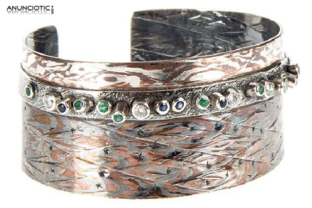 Brazalete la roca pulseras y brazaletes en plata